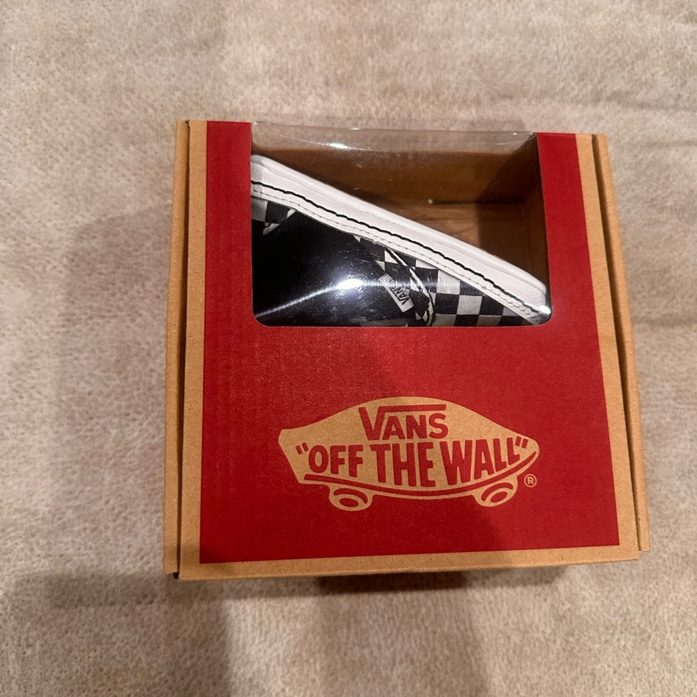 Vans Black and White Checkered Crib Shoe